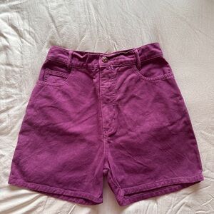 Paris Blues Purple Denim Shorts
